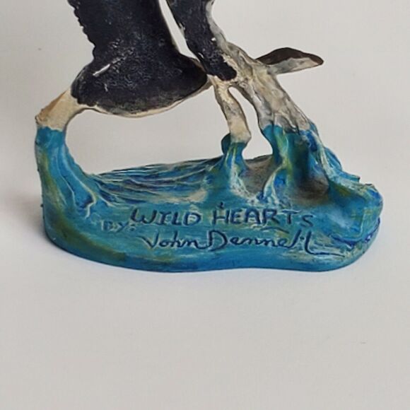 Perth Pewter Wild Hearts by John Dennett 1994 Figure Native American Geese Raven - Picture 2 of 6